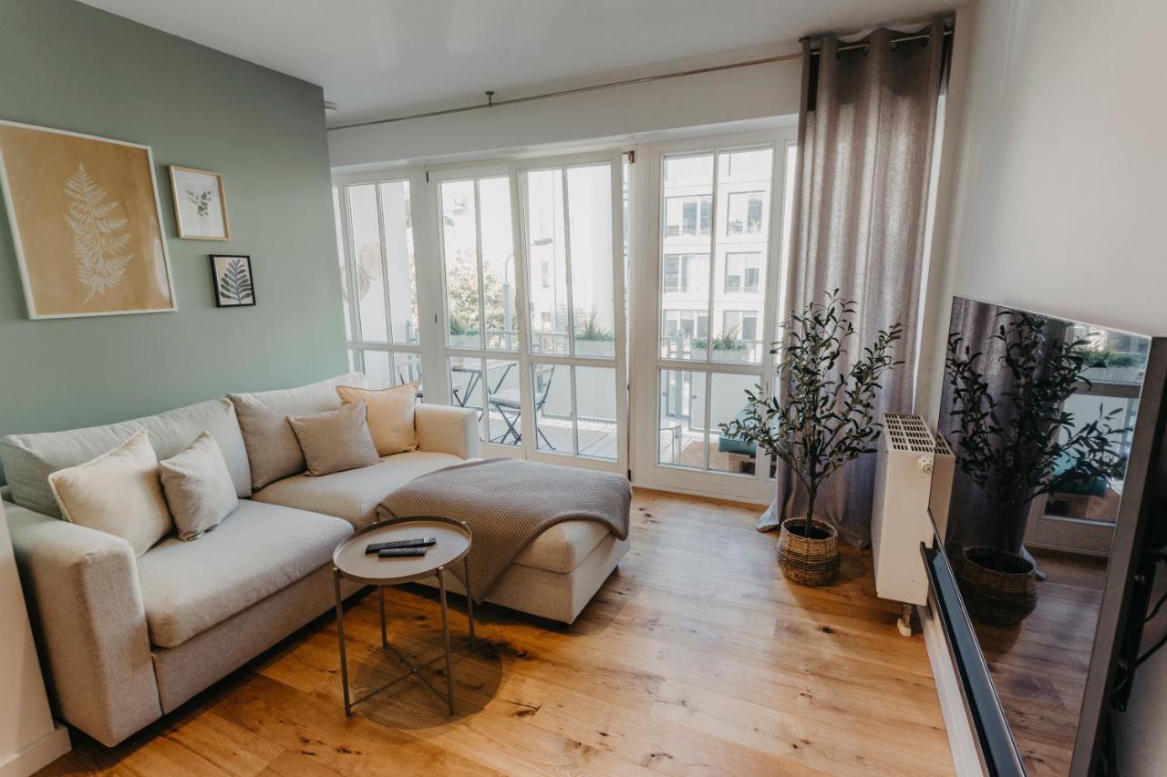 Traber Apartments Im Herzen Leipzigs Balkon Parkplatz Dış mekan fotoğraf
