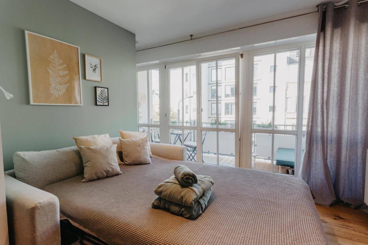 Traber Apartments Im Herzen Leipzigs Balkon Parkplatz Dış mekan fotoğraf