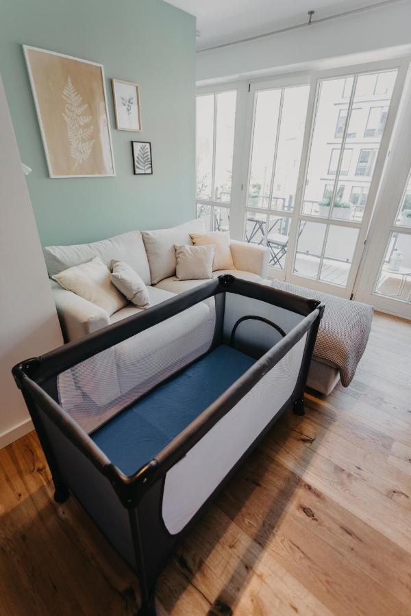 Traber Apartments Im Herzen Leipzigs Balkon Parkplatz Dış mekan fotoğraf